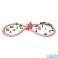 Деревянная железная дорога Viga Toys 50266